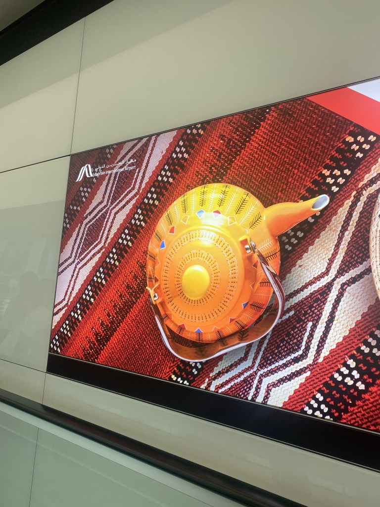 Colorful arts on Bahrain Airport Walls